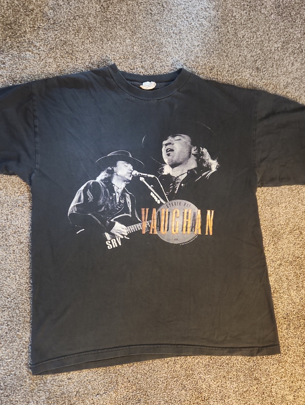 Vintage Stevie Ray Vaughn (1998) Short Sleeve Tee - Size Large